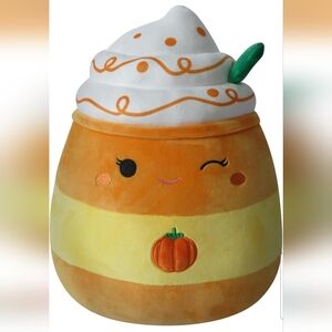 Squishmallows Original 14-Inch Delindy Orange Pumpkin Spice Latte